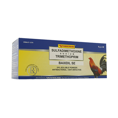 baxidil se - bacterial infection treatment in gamefowl