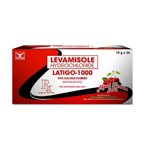 latigo: deworming solution for swine and poultry animals