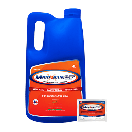 microban gt - powerful disinfectant for livestock pens & animal cages